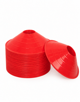 Pachołek 5 cm komplet 50 sztuk czerwone