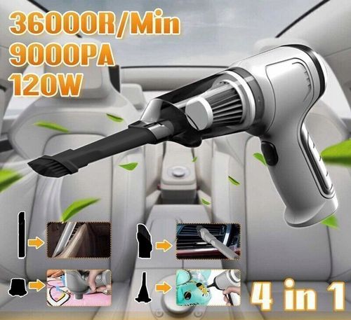 BEZPRZEWODOWY WYDAJNY RĘCZNY ODKURZACZ SAMOCHODOWY 120W 9000PA ŁADOWANY na Arena.pl