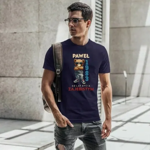 KOSZULKA PREZENT NA KAŻDE 1-99 URODZINY IMIĘ ROK zdjęcie 14