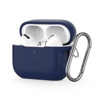 Etui Tech-Protect Silikonowe z Karabińczykiem DO AirPods Pro 1, 2 Navy Blue