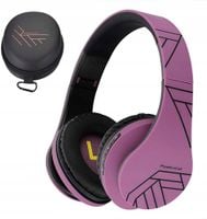 słuchawki powerlocus bezprzewodowe blackpurple bluetooth / microsd / fm