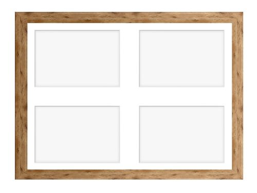 Ramka na 4 zdjęcia Hekla 30x40x4 MDF galeria naturalny 1szt. na Arena.pl