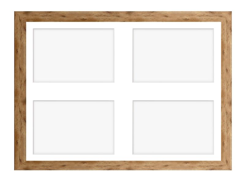 Ramka na 4 zdjęcia Hekla 30x40x4 MDF galeria naturalny 1szt. zdjęcie 6