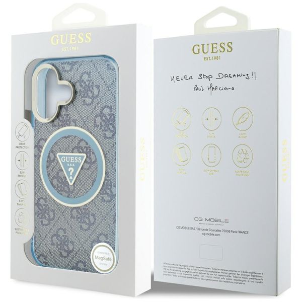 Etui Guess do iPhone 16, Niebieski, MagSafe zdjęcie 8