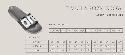 Klapki basenowe dla dorosłych unisex na basen plażę trening Arena Urban 43 na Arena.pl