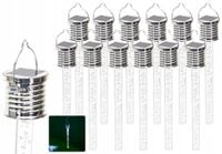 12x Lampka ogrodowa SOLARNA LAMPA wisząca SOPEL bąbelki LED barwa ZIMNA