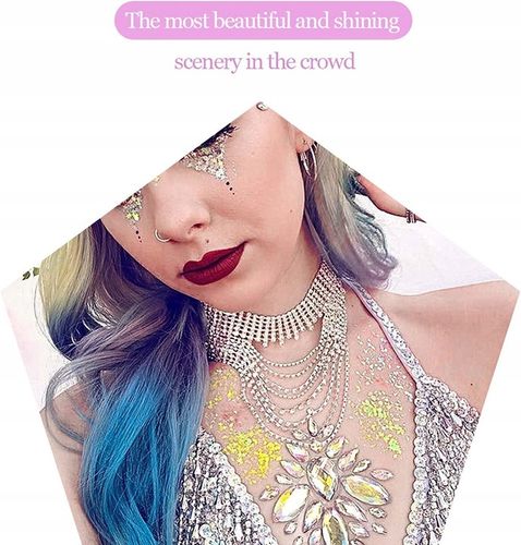 Żel brokatowy Biały hologram do twarzy 50 ml na Arena.pl