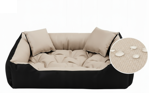 legowisko dla psa kojec ecco 55x45 cm wodoodporne beżowe na Arena.pl