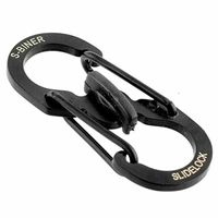 Karabińczyk typ S metalowy z zabezpieczeniem plecak mały wytrzymały blokada