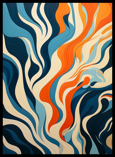 Plakat 40x55cm Oceaniczne Fale zdjęcie 2