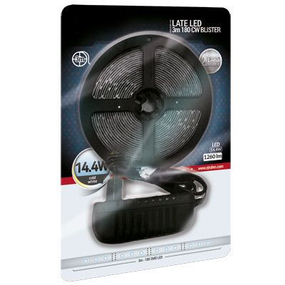 Taśma LED 14,4W 6500K LATE LED 03033 Ideus pasek 3 metry 1260lm biała zdjęcie 1