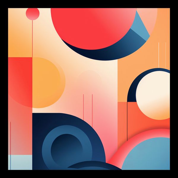 Plakat 20x20cm Geometryczne Marzenia zdjęcie 2