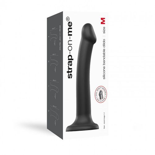 Semi-Realistic Dual Density Bendable Dildo Black - M na Arena.pl