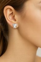 Srebrne kolczyki kotki dla dziewczynki kolczyki wkrętki sztyfty dla dzieci