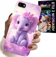 ETUI DO HUAWEI Y5 2018 - SŁODKI SŁONIK NA RÓŻOWYM TLE CASE +FOLIA