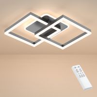 Plafon ANTENLICHT szary kwadratowy 40 W ściemnialny LED