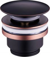 MEXEN KOREK UMYWALKOWY KLIK-KLAK UNIWERSAL CZARNY