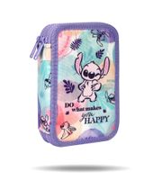 Piórnik 2-komorowy Disney Fashion Stitch Jumper 2 z wyposażeniem