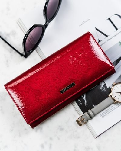 portfel damski skórzany h27-1-sh9-6024 red na Arena.pl