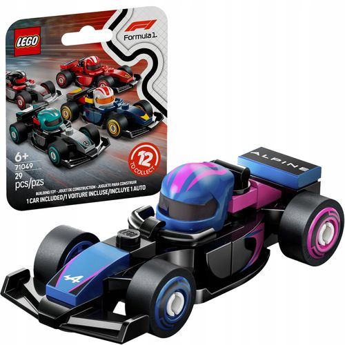 71049 - lego minifigures - bolid formuła f1 alpine na Arena.pl