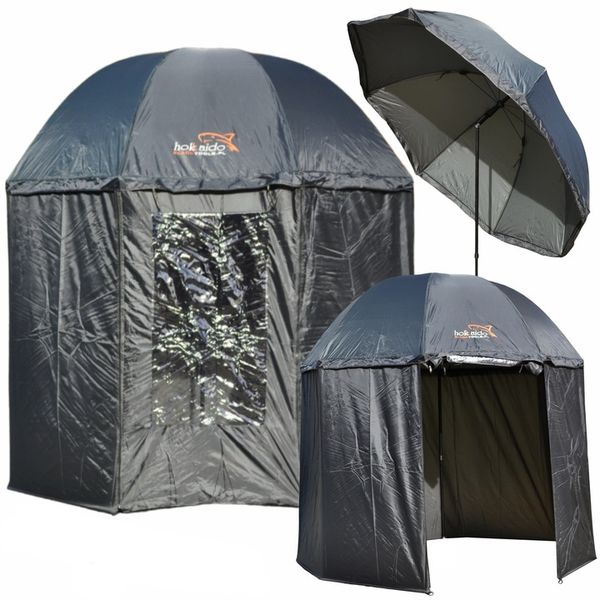 PARASOL WĘDKARSKI PEŁNY NAMIOT 250CM GUMA PARASOL DLA ZADAŃ SPECJALNYCH zdjęcie 8
