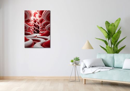 Obraz 60x90cm Czerwone Wiry na Arena.pl