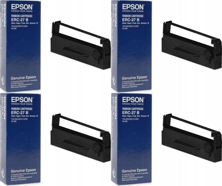 Kaseta Epson ERC 27 black czarny x4 zdjęcie 1
