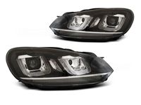 Lampy Reflektory GOLF VI 6 08-12 U-TYPE DRL SILVER