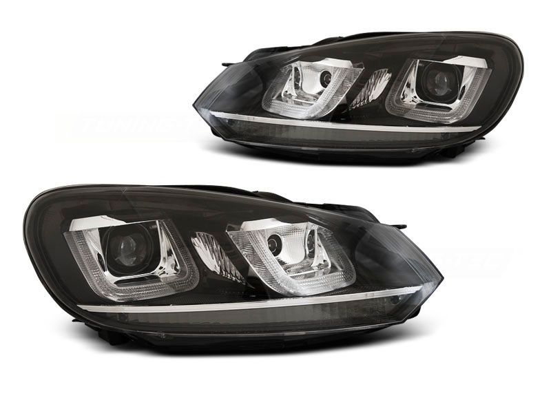 Lampy Reflektory GOLF VI 6 08-12 U-TYPE DRL SILVER zdjęcie 1