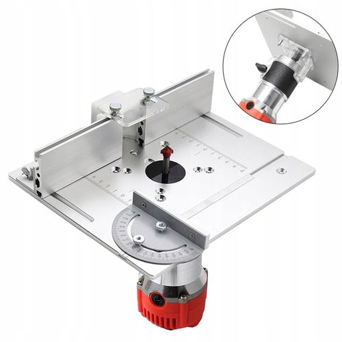 ALUMINIOWA PŁYTA DO STOŁU FREZARKI Z PROWADNICĄ UKOŚNĄ I PŁOTEM PROFESJONAL na Arena.pl