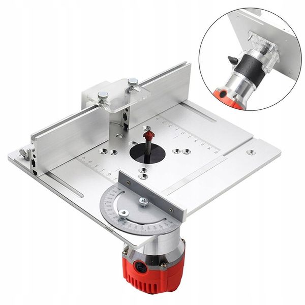 ALUMINIOWA PŁYTA DO STOŁU FREZARKI Z PROWADNICĄ UKOŚNĄ I PŁOTEM PROFESJONAL zdjęcie 2