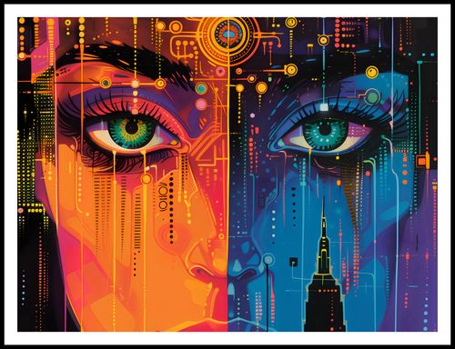 Plakat 100x75cm Cyfrowa Psyche na Arena.pl