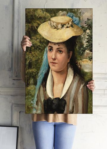 Lise in a Straw, Pierre-Auguste Renoir - plakat 70x100 cm na Arena.pl
