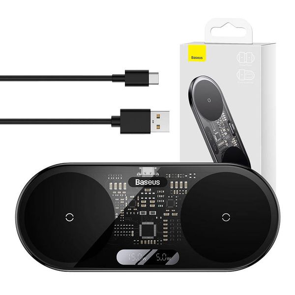 Ładowarka Bezprzewodowa Baseus 20W Qi LED DO iPhone i Android zdjęcie 1