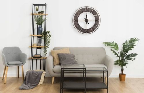 ZEGAR ŚCIENNY LOFT RETRO VINTAGE 3D - DUŻY 76 CM na Arena.pl