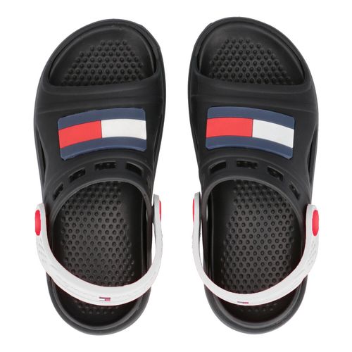 Tommy Hilfiger dziecięce sandały T1B2-32262-0083X001 Black/White 24 na Arena.pl