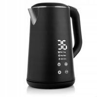 CZAJNIK ELEKTRYCZNY BEZPRZEWODOWY CZARNY DOTYKOWY LED REGULACJA TEMPERATURY