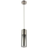 Loftowa LAMPA wisząca ANNIKA 21000HN Globo tuba OPRAWA szklana ZWIS okrągły nikiel matowy przydymiony