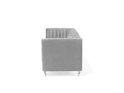 Sofa Welurowa Jasnoszara Arvika na Arena.pl