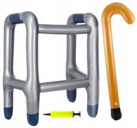 DMUCHANY BALKONIK NADMUCHIWANY CHODZIK + LASKA ŚMIESZNY PREZENT IMPREZA