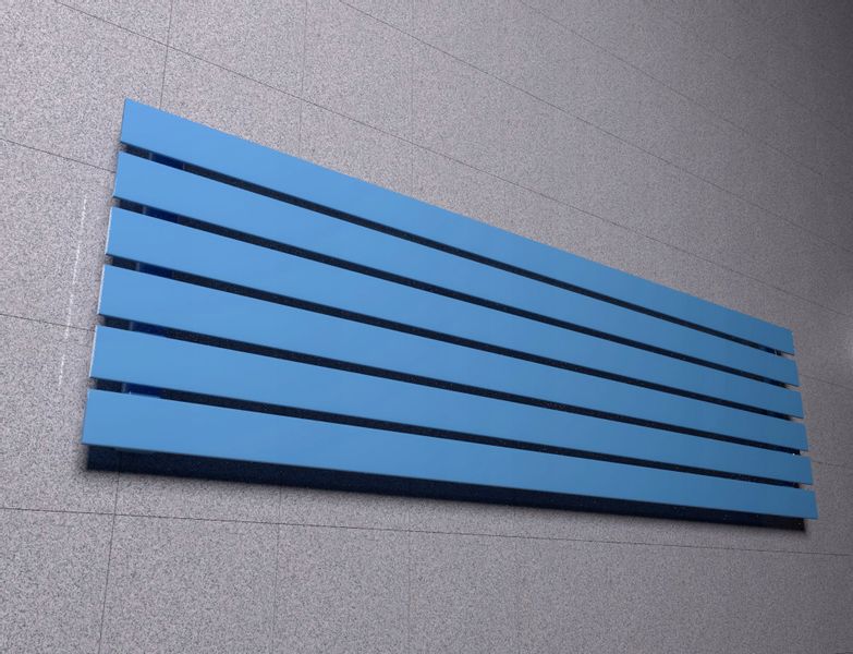 Grzejnik poziomy BELLOSLIM 45x100 niebieski zdjęcie 6