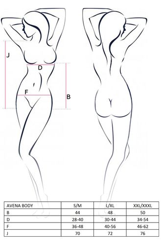 bielizna-avena body silver s/m - casmir na Arena.pl