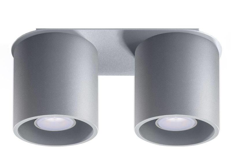 Downlight LAMPA sufitowa SL.0055 metalowa OPRAWA tuby szare zdjęcie 1