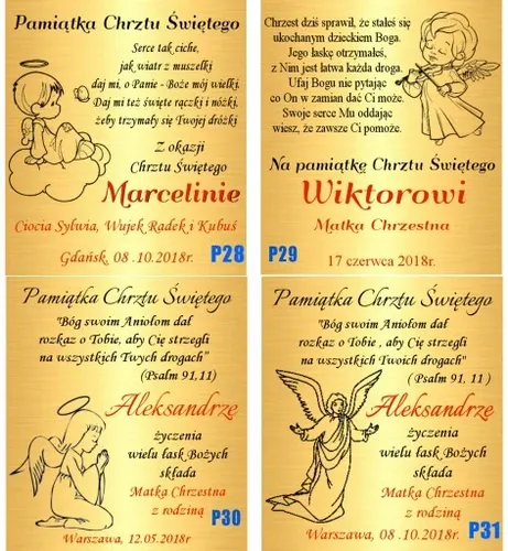 Łańcuszek Złoty 333 Krzyżyk Chrzest Komunia Grawer na Arena.pl