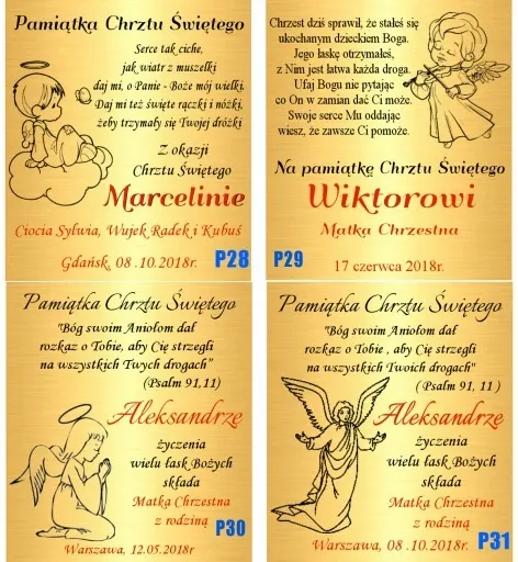 Łańcuszek Złoty 333 Krzyżyk Chrzest Komunia Grawer zdjęcie 14