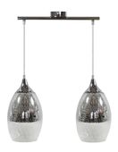 Celia zwis 2x60W E27 srebrny