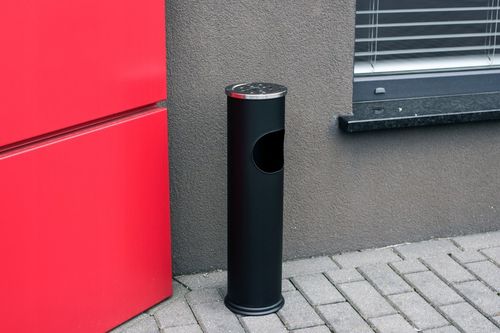 POPIELNICA POPIELNICZKA ZEWNĘTRZNA STOJĄCA KOSZ NA ŚMIECI ŚMIETNIK METALOWY na Arena.pl