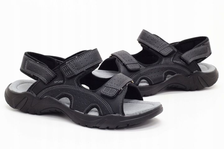 Sandały sportowe wkł.SKÓRA lekkie wygodne zdjęcie 6