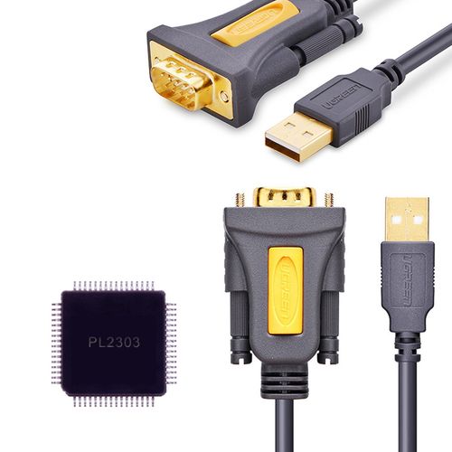 Przejściówka adapter kabel USB-A - DB9 RS-232 1.5m szary na Arena.pl