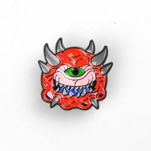 Cacodemon | 4 cm | Metal | Przypinka | Doom na Arena.pl